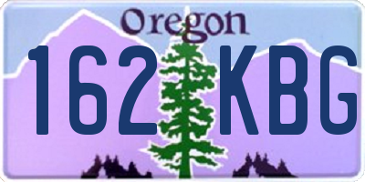 OR license plate 162KBG