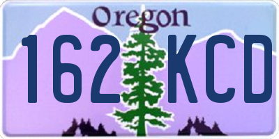 OR license plate 162KCD