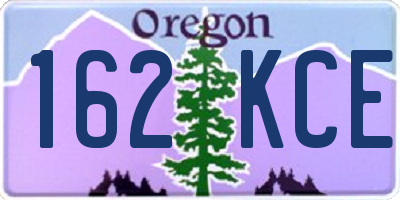 OR license plate 162KCE