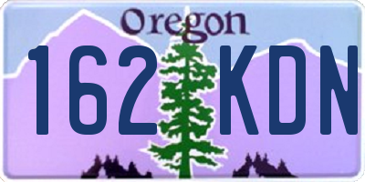OR license plate 162KDN
