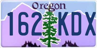 OR license plate 162KDX