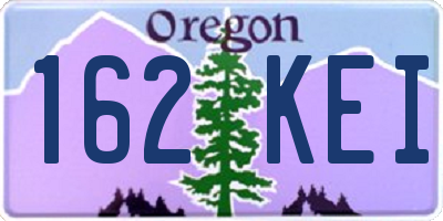 OR license plate 162KEI
