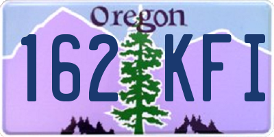 OR license plate 162KFI