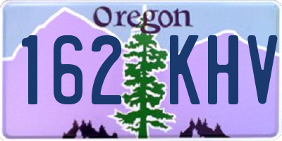 OR license plate 162KHV