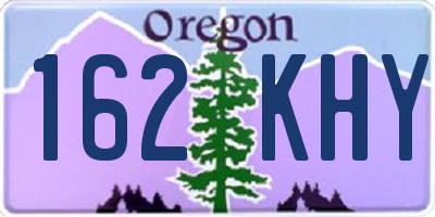OR license plate 162KHY
