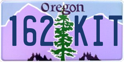OR license plate 162KIT