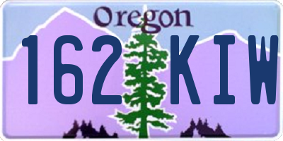 OR license plate 162KIW