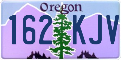 OR license plate 162KJV