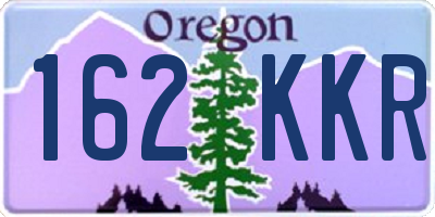 OR license plate 162KKR