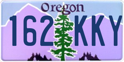 OR license plate 162KKY