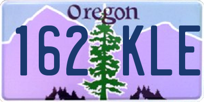 OR license plate 162KLE