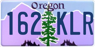 OR license plate 162KLR