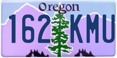 OR license plate 162KMU