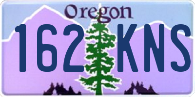 OR license plate 162KNS