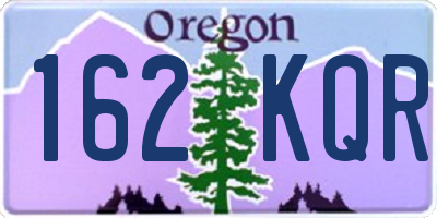OR license plate 162KQR