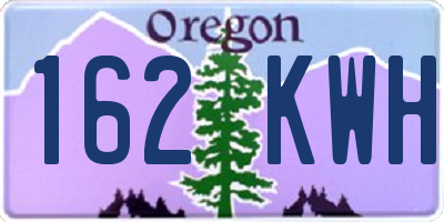 OR license plate 162KWH