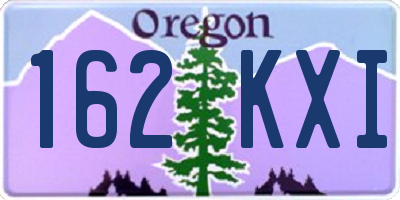 OR license plate 162KXI