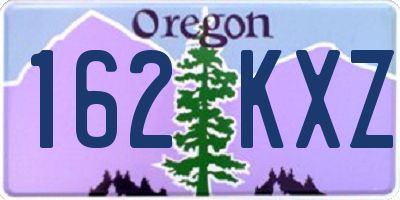 OR license plate 162KXZ
