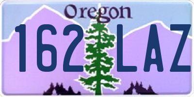 OR license plate 162LAZ