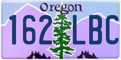 OR license plate 162LBC