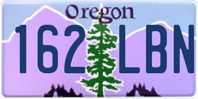 OR license plate 162LBN