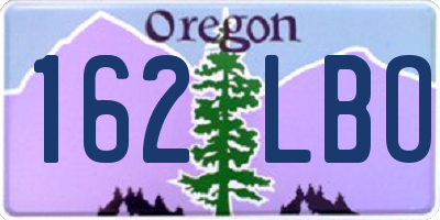 OR license plate 162LBO