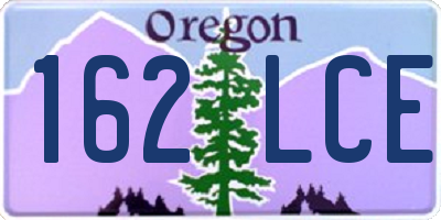 OR license plate 162LCE