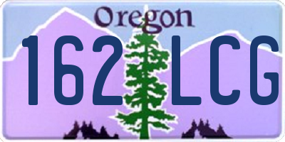 OR license plate 162LCG