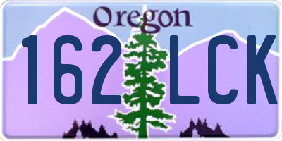 OR license plate 162LCK
