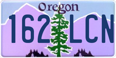 OR license plate 162LCN