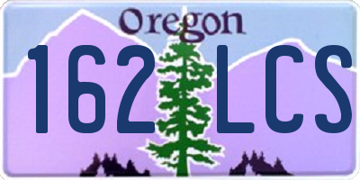 OR license plate 162LCS