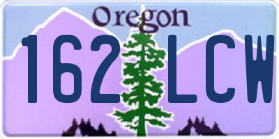 OR license plate 162LCW
