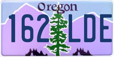 OR license plate 162LDE