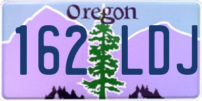 OR license plate 162LDJ