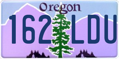 OR license plate 162LDU