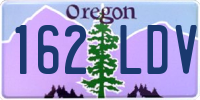 OR license plate 162LDV