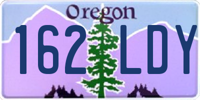 OR license plate 162LDY