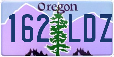 OR license plate 162LDZ