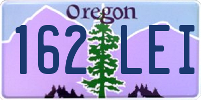 OR license plate 162LEI