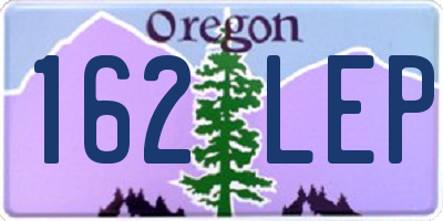 OR license plate 162LEP