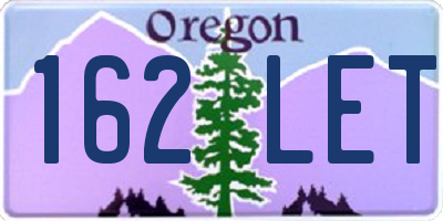 OR license plate 162LET