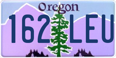 OR license plate 162LEU