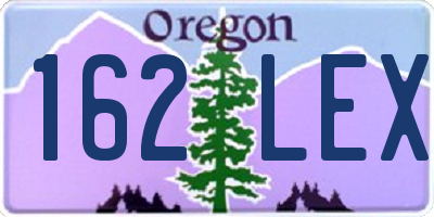 OR license plate 162LEX
