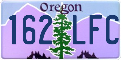 OR license plate 162LFC
