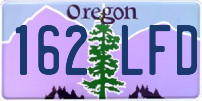 OR license plate 162LFD