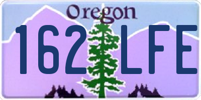 OR license plate 162LFE