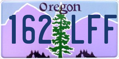 OR license plate 162LFF