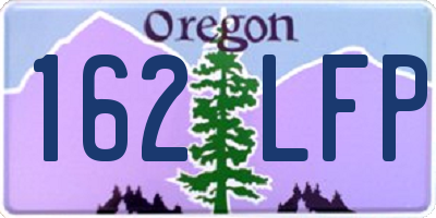 OR license plate 162LFP