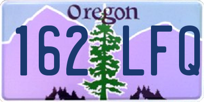 OR license plate 162LFQ