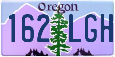 OR license plate 162LGH